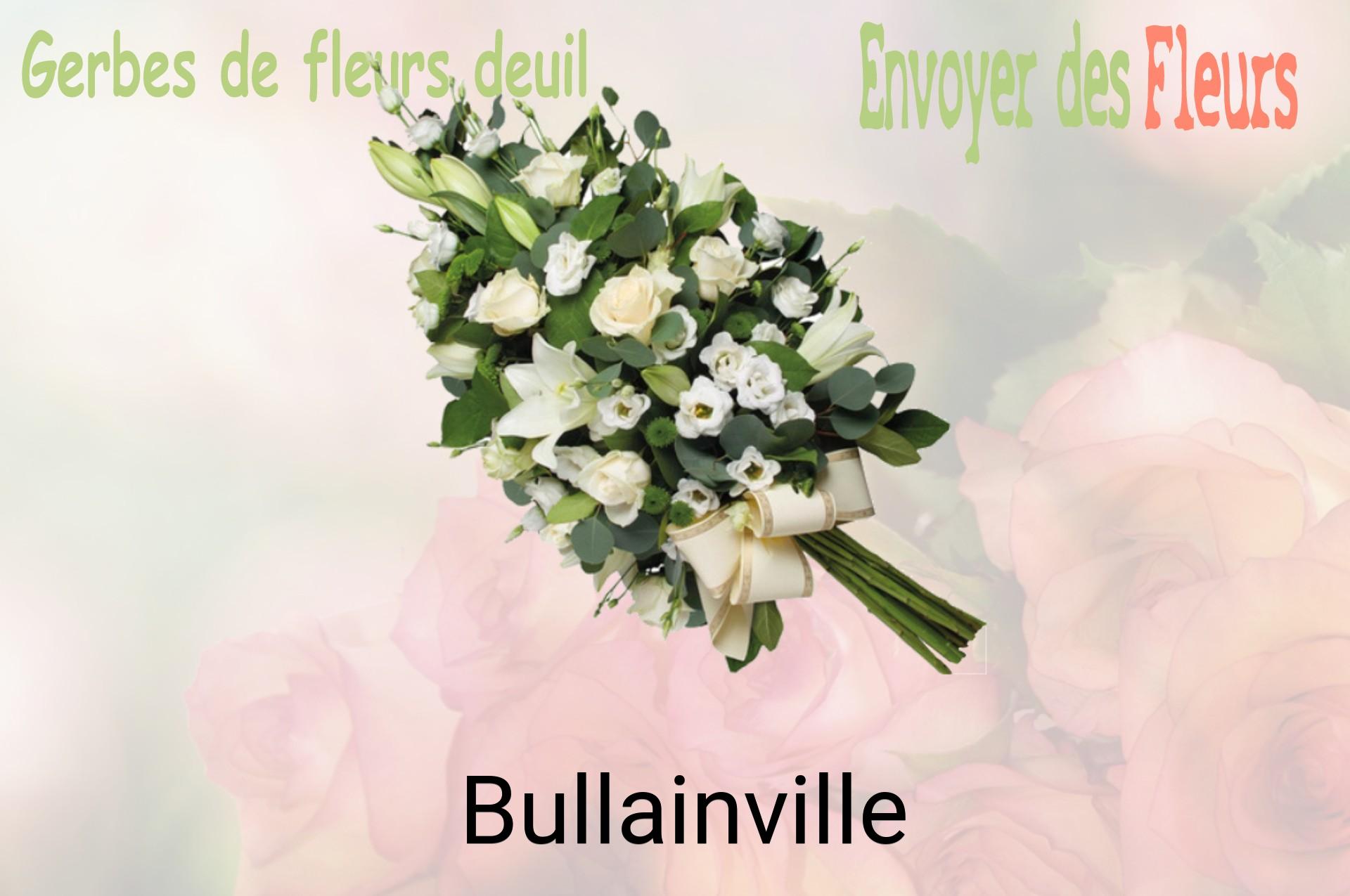 Gerbe de fleurs de deuil livrée à Bullainville